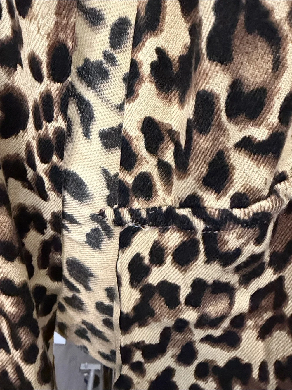 Leopard Print Lightweight Infinity Scarf - Beige Brown